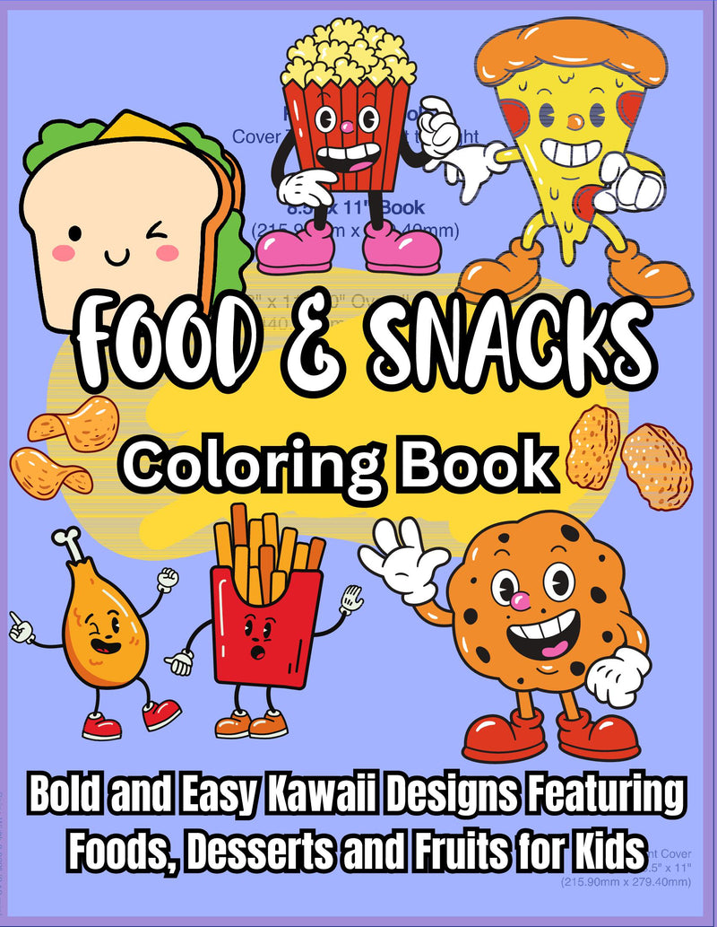 Food & Snacks Coloring Book
