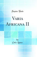 Varia Africana II (Classic Reprint)