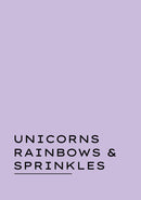 Unicorns Rainbows and Sprinkles Noteook