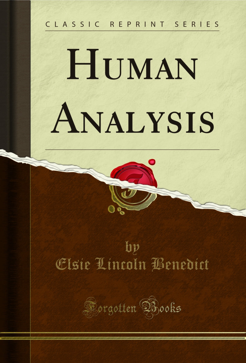 Human Analysis (Classic Reprint)