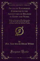 Fruits of Enterprize Exhibited in the Adventures of Belzoni in Egypt and Nubia: With an Account of His Discoveries in the Pyramids, Among the Ruins of Cities, and in the Ancient Tombs (Classic Reprint)