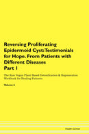 Reversing Proliferating Epidermoid Cyst: Testimonials for Hope. From Patients with Different Diseases Part 1 The Raw Vegan Plant-Based Detoxification & Regeneration Workbook for Healing Patients. Volume 6