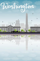 Washington Skyline Notebook & Journal. Productivity Work Planner & Idea Notepad: Brainstorm Thoughts, Self Discovery, To Do List