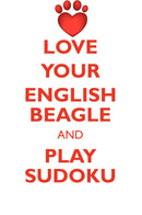 LOVE YOUR ENGLISH BEAGLE AND PLAY SUDOKU ENGLISH BEAGLE SUDOKU LEVEL 1 of 15