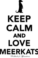 Keep Calm Love Meerkats Workbook of Affirmations Keep Calm Love Meerkats Workbook of Affirmations: Bullet Journal, Food Diary, Recipe Notebook, Planner, To Do List, Scrapbook, Academic Notepad