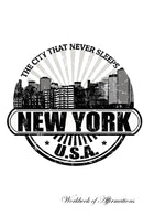 New York Workbook of Affirmations New York Workbook of Affirmations: Bullet Journal, Food Diary, Recipe Notebook, Planner, To Do List, Scrapbook, Academic Notepad