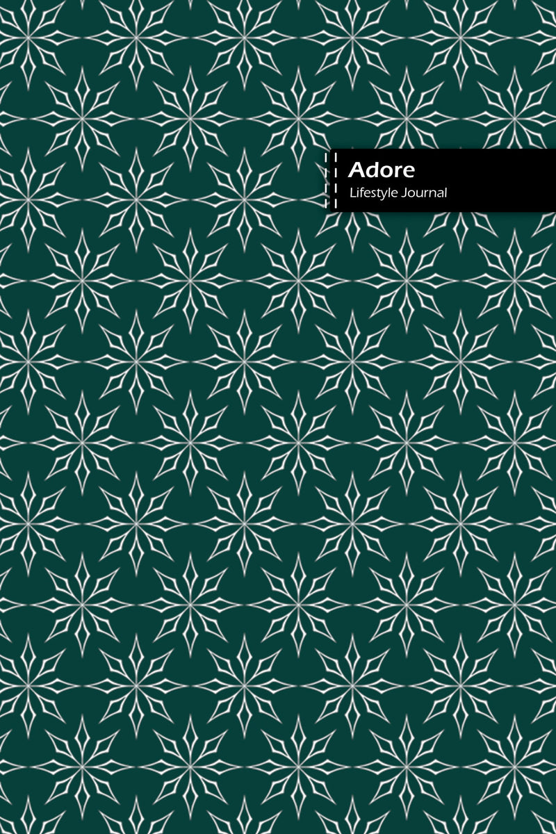 Adore Lifestyle Journal, 180 Write-in Pages (90 shts), Wide-ruled Dotted Lines, Spiral Bound, Lay-flat Design, (Olive)