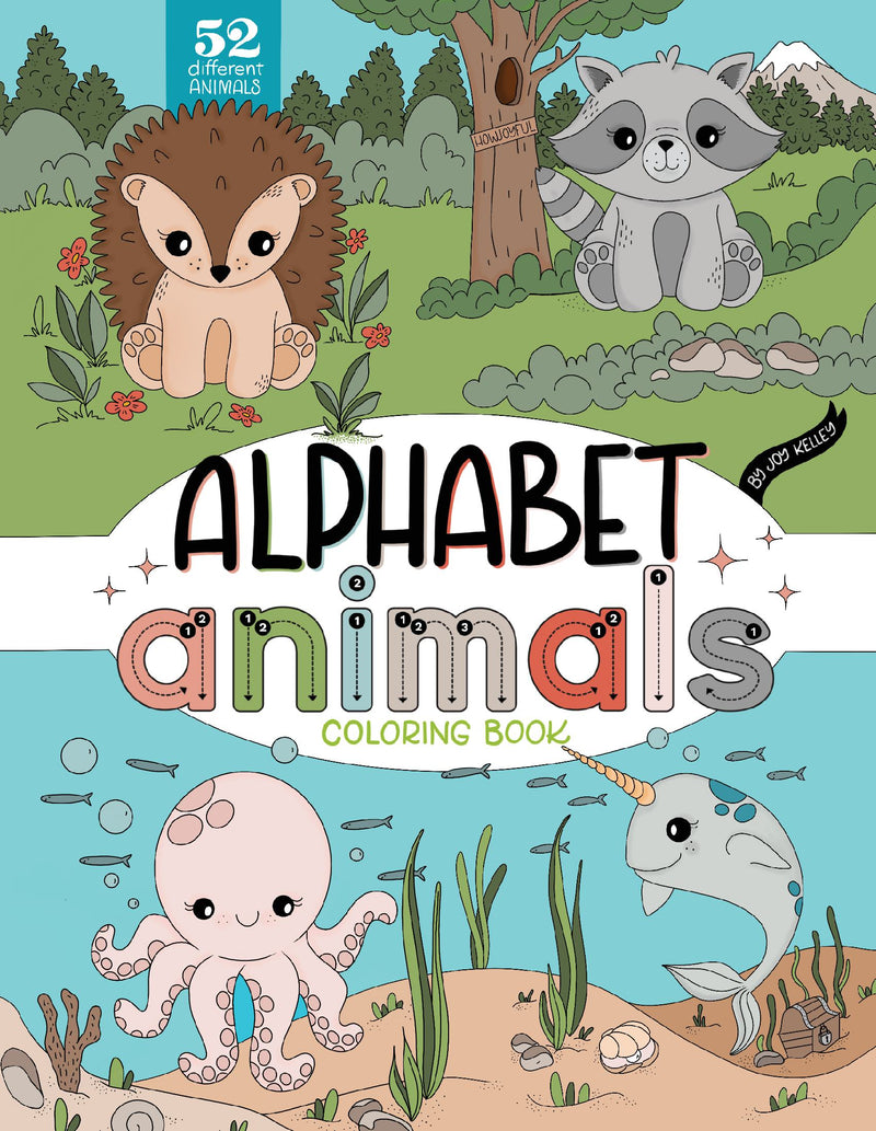 Alphabet Animals Coloring Book for Kids