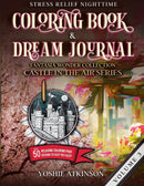 Stress Relief Nighttime Coloring Book and Dream Journal (Paperback) 