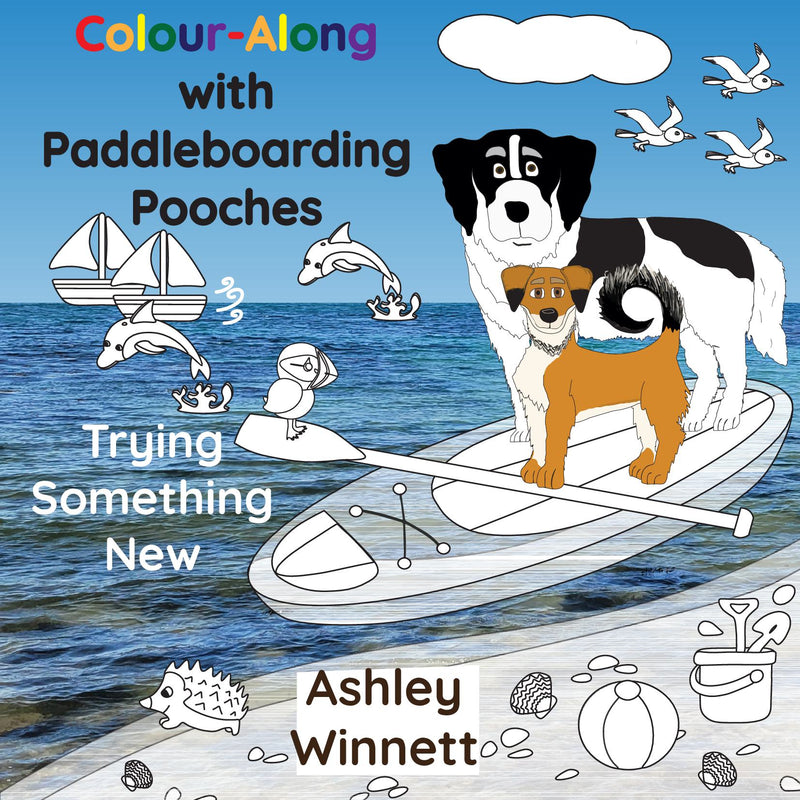 Colour-Along with Paddleboarding Pooches