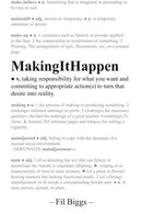 Making It Happen