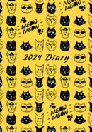 Two-in-one Cat themed A5 Diary 2024 and notebook