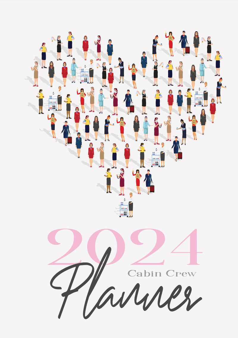 Cabin Crew 2024 Planner Pink A5