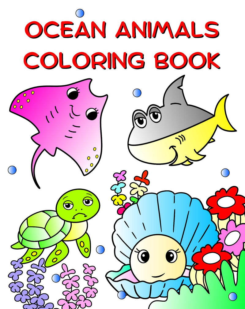 OCEAN ANIMALS COLORING BOOK
