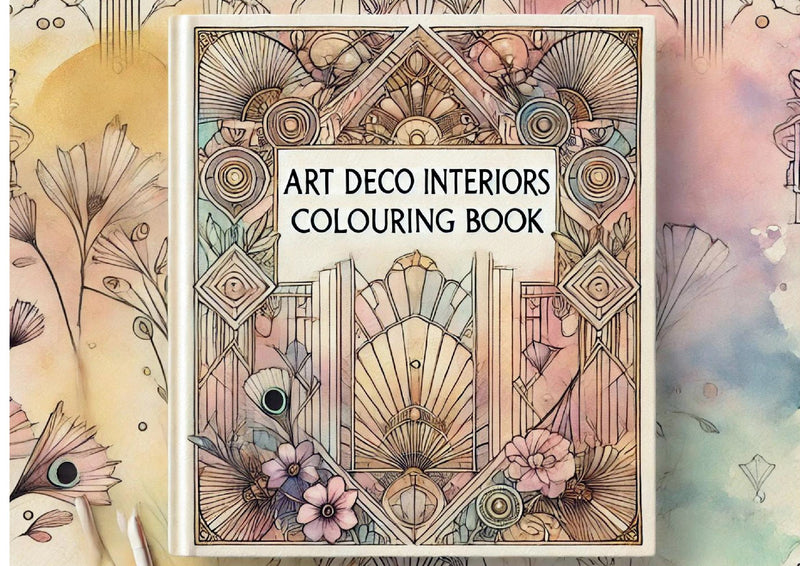 Art Deco Interiors Colouring Book
