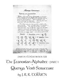 Parma Eldalamberon 22 : The Feanorian Alphabet, Part 1 & Quenya Verb Structure