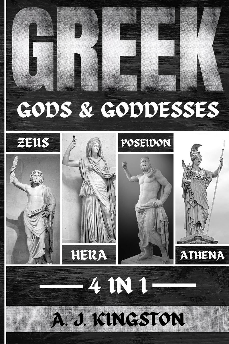 Greek Gods & Goddesses: 4 In 1 Zeus, Hera, Poseidon & Athena
