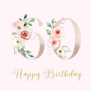 60th Guest Book, Happy birthday 60th guest book hardback cover
