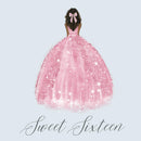 Sweet Sixteen guest book hardback 