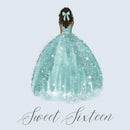 Sweet Sixteen guest book hardback