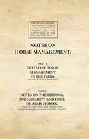 Notes on Horse Management in the Field (1917)