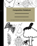 COLLEGE RULED COMPOSITION NOTEBOOK NATURE THEMED LEAVES 110 PAGES
