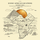 Iconic African Locations Colouring Book – Volume 1