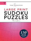 HARE BRAINERS - Large Print Sudoku Puzzles - Red