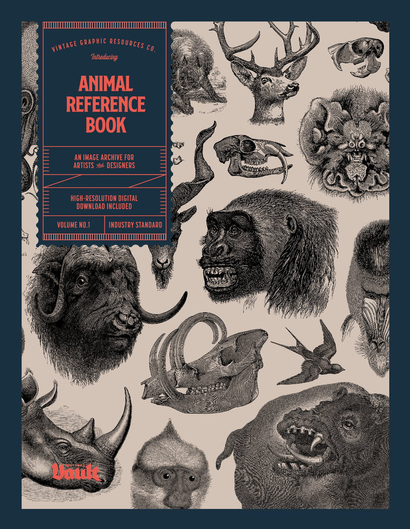 Animal Reference Book for Tattoo Artists, Illustrators and Designers - An Image Archive of 627 Downloadable Animal Images