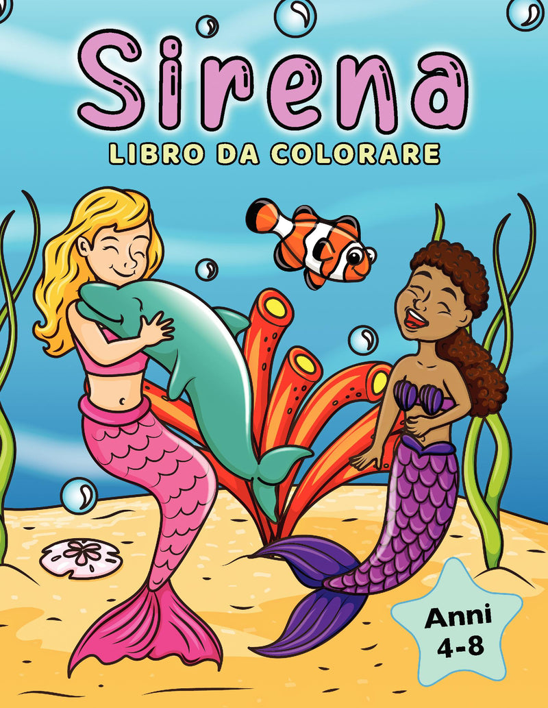 Sirena Libro da Colorare