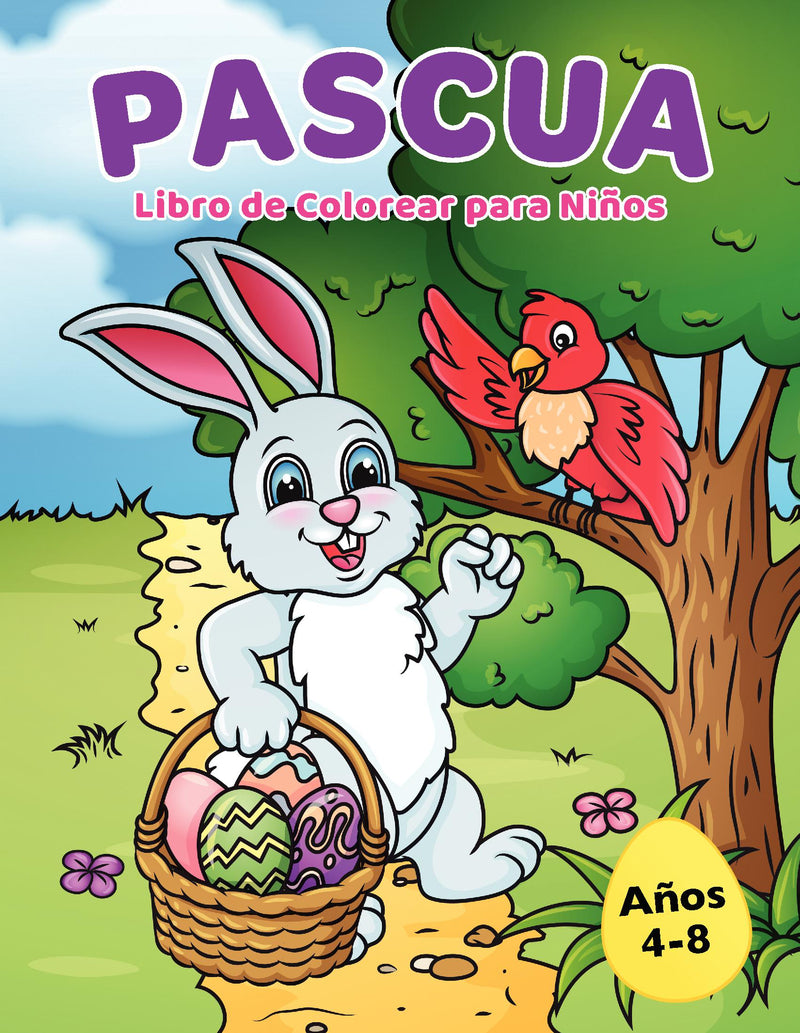 Libro para Colorear de Pascua para Ninos 4-8 anos