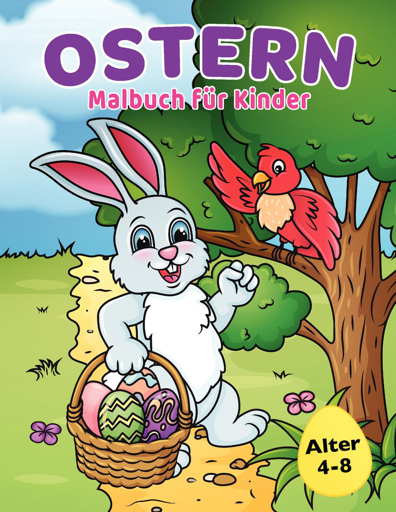 Ostern Malbuch fur Kinder 4-8 Jahren