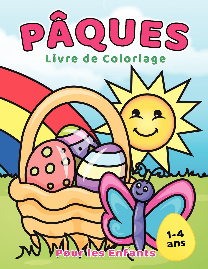 Livre de coloriage de Paques pour les Enfants 1-4 ans