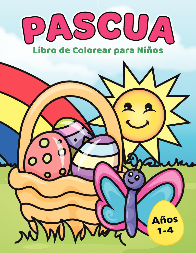 Libro para Colorear de Pascua para Ninos 1-4 anos