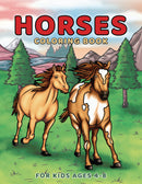 Horses Coloring Book for Kids Ages 4-8