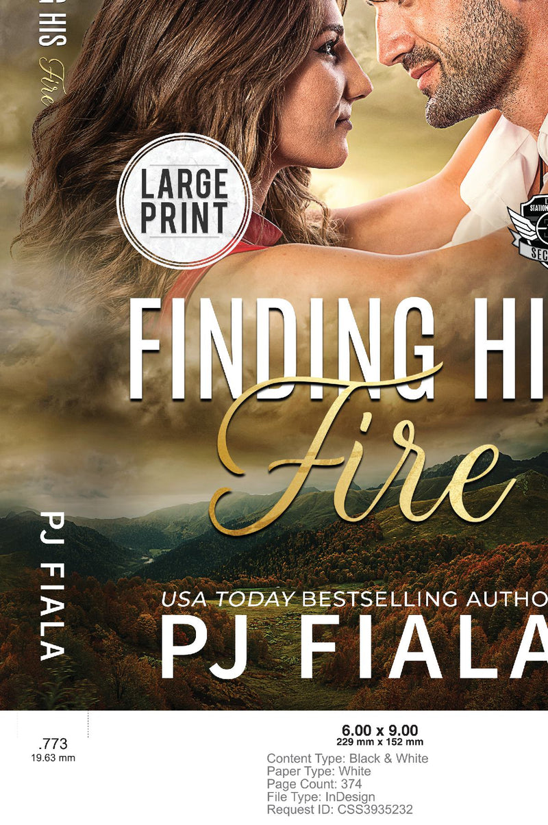 Finding His Fire - Large Print