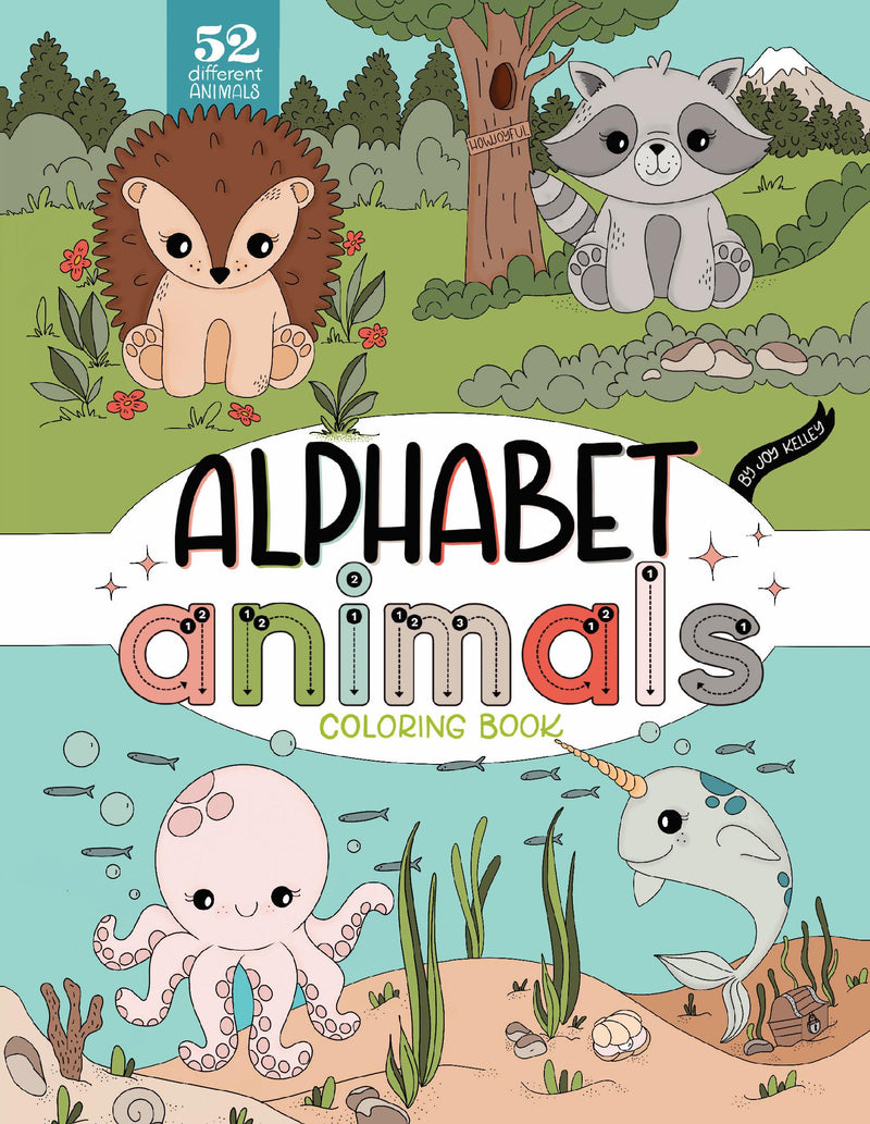 Alphabet Animals Coloring Book for Kids