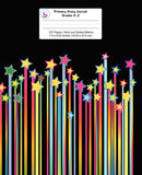 Primary Story Journal: Colorful Streaking Stars, Handwriting Practice Paper