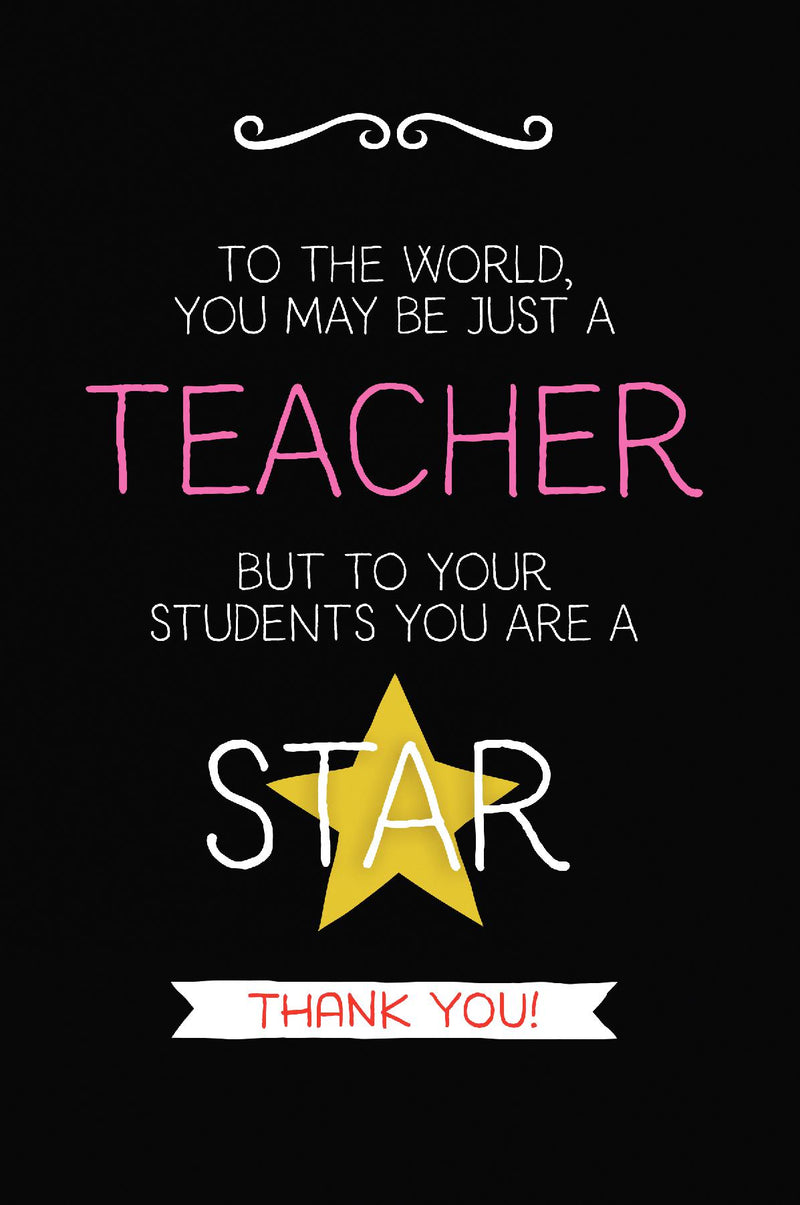 To The World: Teacher Notebook Journal, Great for Year End Gift/Teacher Appreciation/Thank You/Retirement
