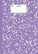 Marble Notebook A4: Lavender Marble College Ruled Journal