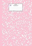 Marble Notebook A4: Pink Marble College Ruled Journal