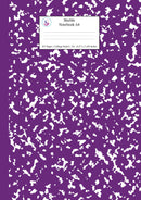 Marble Notebook A4: Purple Marble College Ruled Journal