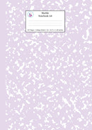 Marble Notebook A4: Lilac Purple College Ruled Journal