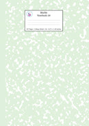 Marble Notebook A4: Mint Green College Ruled Journal