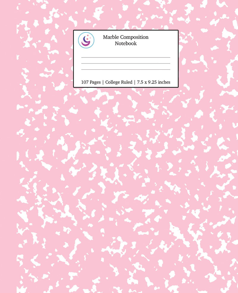 Marble Composition Notebook College Ruled: Pink Marble Notebooks, School Supplies, Notebooks for School