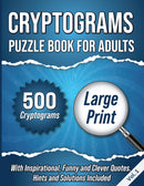 Cryptograms Puzzle Book For Adults