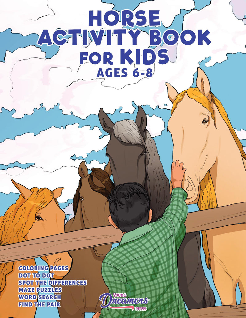 Horse Activity Book for Kids Ages 6-8