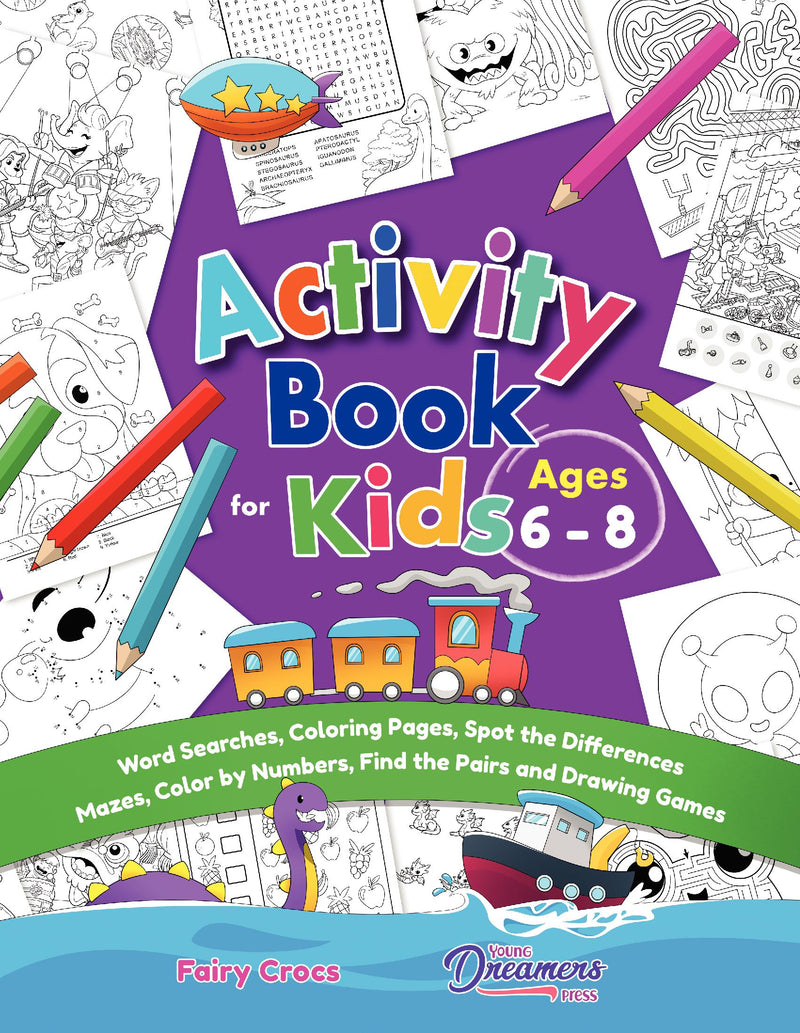Activity Book for Kids Ages 6-8