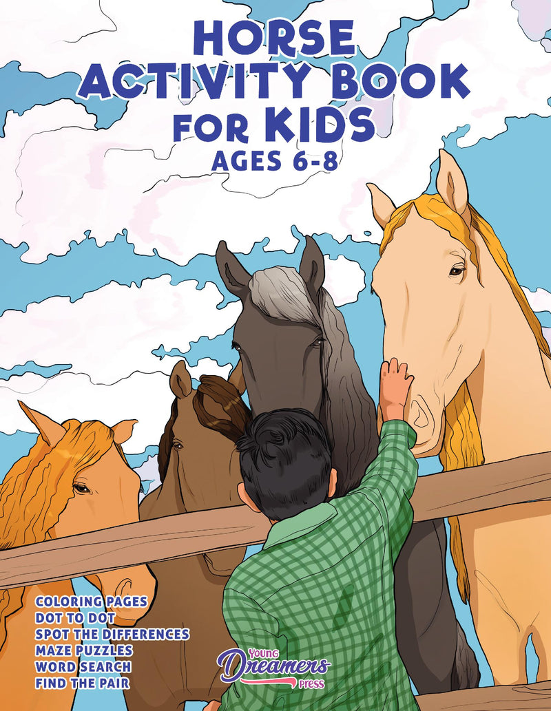 Horse Activity Book for Kids Ages 6-8