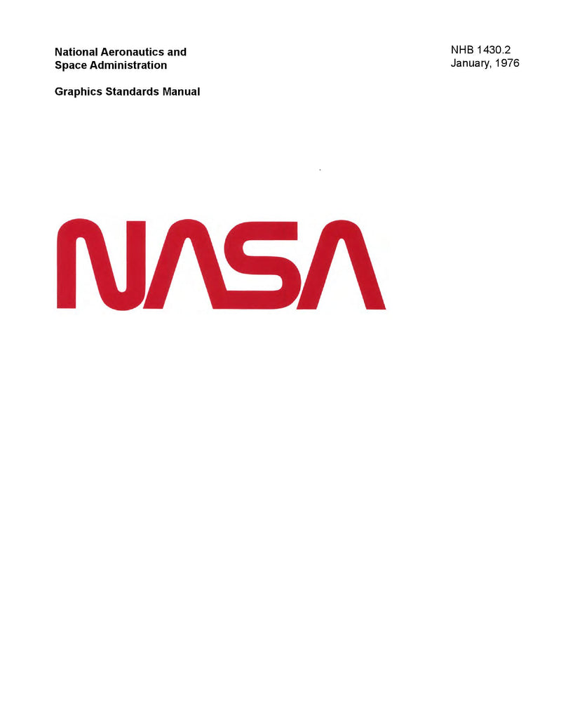 National Aeronautics and Space Administration (NASA) Graphics Standards Manual (hardcover, color)